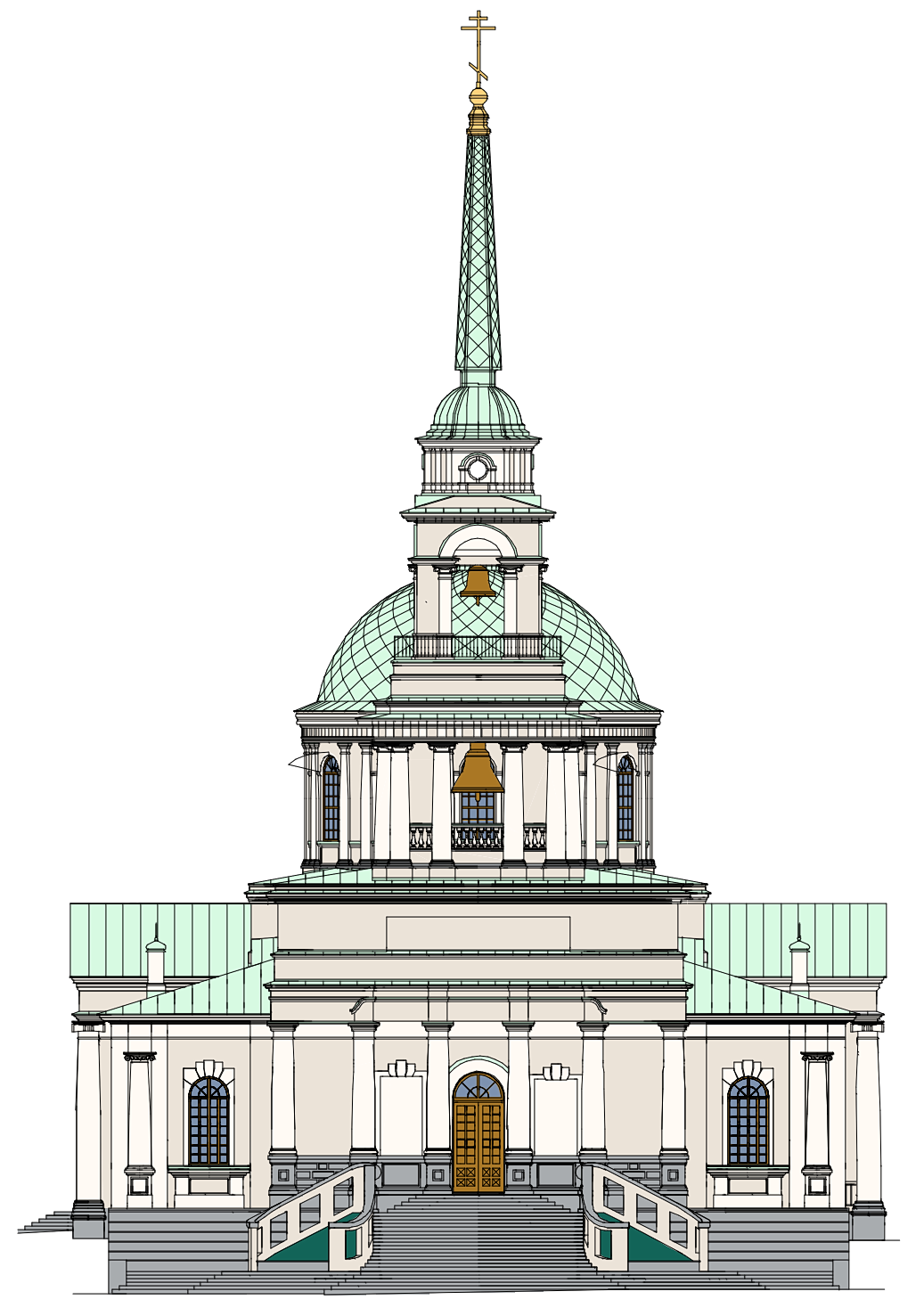 Церковь Воткинск чертёж
